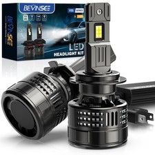 BEVINSEE V55 H7 LED Headlight Bulbs Single Beam Replacement Light 150W White 12V picture