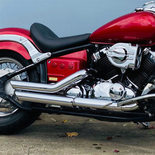 For Yamaha V Star 650 XVS650A Classic XVS650 XVS400 Exhaust Muffler Pipe System picture