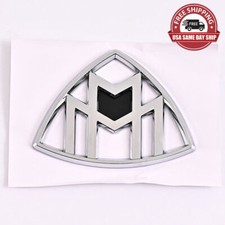 OESilve Maybach Emblem Rear Trunk Hatch vertical Badge For Benz S-Class W222 picture