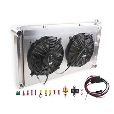 4 Row Radiator w/Fan For 1968-1972 69 70 71 Chevelle GTO Cutlass Lemans Aluminum picture
