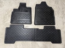 03-08 Honda Pilot OEM all weather season rubber floor mat mats liners black picture