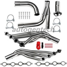 For 99-06 GM Truck Silverado Sierra 1 3/4 Long Tube Header & Y Pipe 4.8 5.3 6.0 picture