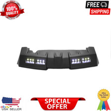 For Hummer H3 Front Upper Fiberglass Sun Visor Roof Painted Black W/LED DRL picture