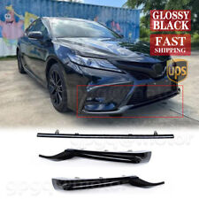  For Toyota Camry SE XSE 2021 2022 Glossy Black Front Lower Grille Trim Molding picture