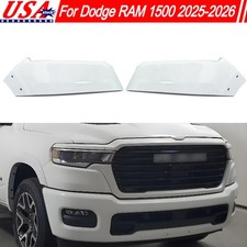 Fits 2025-2026 Dodge RAM 1500 Bright White Front Bumper Upper Side Cover Panel picture