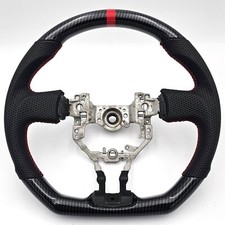 REVESOL Hydro-Dip Carbon Fiber Black Steering Wheel for 2013-2016 SCION FR-S BRZ picture