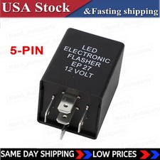 12V 5-Pin LED Flasher Relay Fits for EP27 FL27 LED Turn Signal Lamps Hyper Flash picture