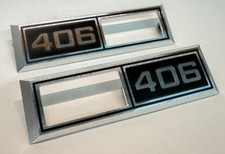 1968 Chevelle Impala Nova '406' Emblem Marker Light Bezel Front Fender Billet picture