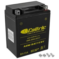 Caltric AGM Battery for Kawasaki KL650A KL650B KE650E KLR650 1987-2018 picture