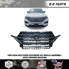 For 2020-2023 Ford Explorer XLT Grille Assembly with Chrome Molding picture