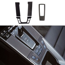 4x Carbon Fiber Interior Center Gear Panel Cover Fit for Porsche 911 992 2019-23 picture