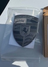 Genuine Porsche Porsche Exclusive Turbonite Front Crest Emblem 911 95C-853-601-A picture