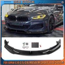 Carbon Look Front Bumper Lip Spoiler Fit for BMW 8 Series G14 G15 G16 M850i 840i picture