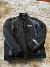  CKX Mens Technowear Insulated Snowmobile Jacket Gray/Black Size MED Closeout picture