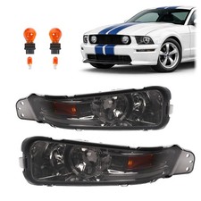 Smoke Front Bumper Turn Signal Light Parking Lamp For Ford Mustang 2005-2009 picture