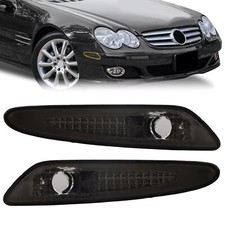 Smoke Bumper Side Marker Lights For Mercedes Benz R230 SL Class AMG 2003-2006 picture