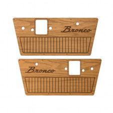 1968-1977 Early Ford Bronco Custom Door Panels - Real Wood -  picture