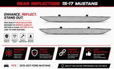 2Pcs Euro Clear Lens Rear Bumper Reflector Lenses For 2015-2017 Ford Mustang picture