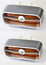 New 1971 - 1972 Ford MUSTANG Front Grill Lamp Light with Ford Logo Mach 1 Qty 2 picture