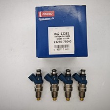 4pcs DENSO Fuel injectors 23250-75040 For Toyota Tacoma 2.4L 1995-2000 I4 NEW picture