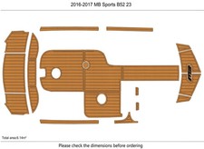 Anti-slip Custom EVA marine deck flooring for 2016-2017 MB Sports B52 23 picture