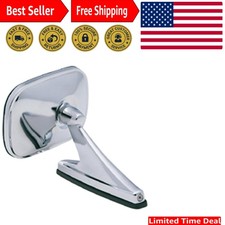 Elegant Chrome Oblong Mirror – Easy Install for Driver & Passenger Side Vehicles picture