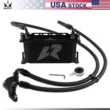 AN10 19 Row Oil Cooler Kit Thermostat Adapter For BMW N54/N55 335i 335is 335xi picture