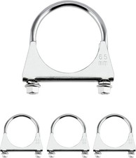 QWORK Stainless Steel U-Bolt Muffler/Exhaust Clamp (2.5