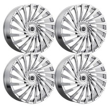 (Set-4) Strada Tornado 24x10 5x115/5x120 15MM Chrome wheels rims 24 Inch picture