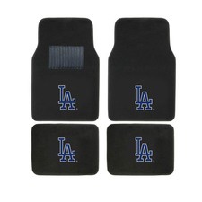 New MLB Los Angeles Dodgers Car Truck Front Rear Back Carpet Floor Mats Set picture