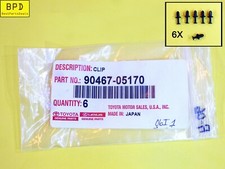 6x Pack Genuine Bumper Cover Support Rail Panel Trim Clip For Toyota 90467-05170 picture