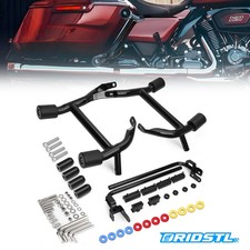 Rear Saddlebag Guard Crash Bar Rails Bracket For Harley Touring FLHX FLTRX 14-26 picture