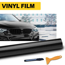 30CM*15CM Gloss Black Vinyl Vehicle Car Wrap Decal Film Sheet Roll picture