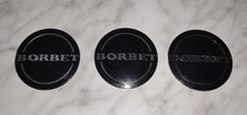 Set of 3 Borbet Center Caps 74404 Gloss Black picture