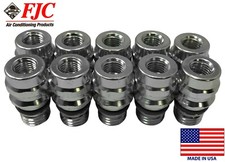 (10) A/C Service Schrader Valve High Side R-134a Port Adapter OE Style Fitting picture