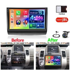 4+64GB JBL Android15 CarPlay For Toyota Prius 2003-2009 Car Stereo Radio GPS Cam picture