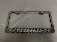 1x Black4Runner 3D Emblem BLACK Stainless License Plate Frame RUST FREE picture