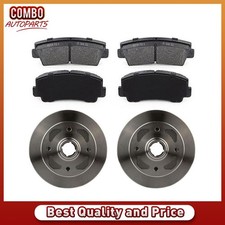 Front Brake Rotors and Hub Assembly Brake Pads Fits 1979-1983 Mazda RX-7 picture