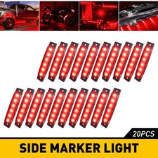 LED Side Marker Amber Red Lights Clearance Light Truck Trailer RV Waterproof 10x picture