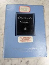 CLEVELAND HOBBING MACHINE OPERATOR SERVICE MANUAL CHURCHILL REDMAN LATHE picture