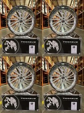 Set of 4 Pegasus CW870 24x10 6x139.7 24 White Milled Chrome Aluminum Wheels picture