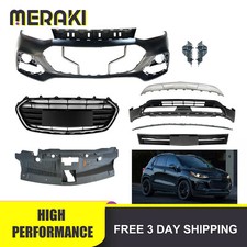 New Front Bumper Upper Lower With Grille Kit Fits 2017-2021 Chevrolet Trax picture