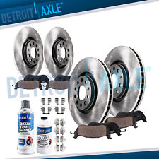 Front & Rear Rotors + Ceramic Pads Pad Kit for 2006 2007 2008 Audi A3 Quattro picture