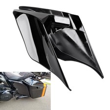 Stretched Extended Side Cover Panel For Harley Street Road Glide 14+ Vivid Black picture