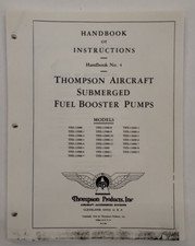 Thompson Aircraft Submerged Fuel Booster Pumps TFD-12900 thru TFD-1 3000-9 picture