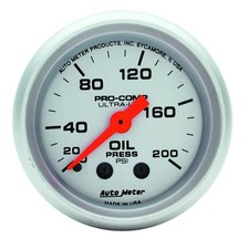Auto Meter Ultra-Lite Oil Pressure Gauge 2-1/16