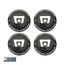 4 x Motegi Racing Wheel Center Cap STYLE 1A Black Center Carbon Logo MRC65S1S1W picture