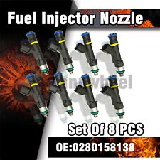 0280158138 Set Of 8 OEM BOSCH Fuel Injectors for 2007-2009 Ford F-150 5.4L picture