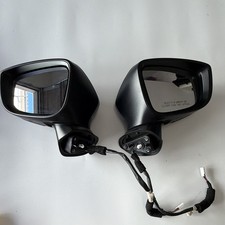 OEM Mazda 2 Door Mirror Set Left & Right Driver Passenger Black Mint picture