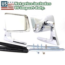 FIT FOR 1964 1965-1966 THUNDERBIRD NEW CHROME EXTERIOR DOOR MIRROR PAIR 2 PIECES picture